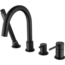 Смеситель на борт ванны AQUATEK Европа AQ1348MB однорычажный черный матовый Смеситель на борт ванны AQUATEK Европа AQ1348MB однорычажный черный матовый